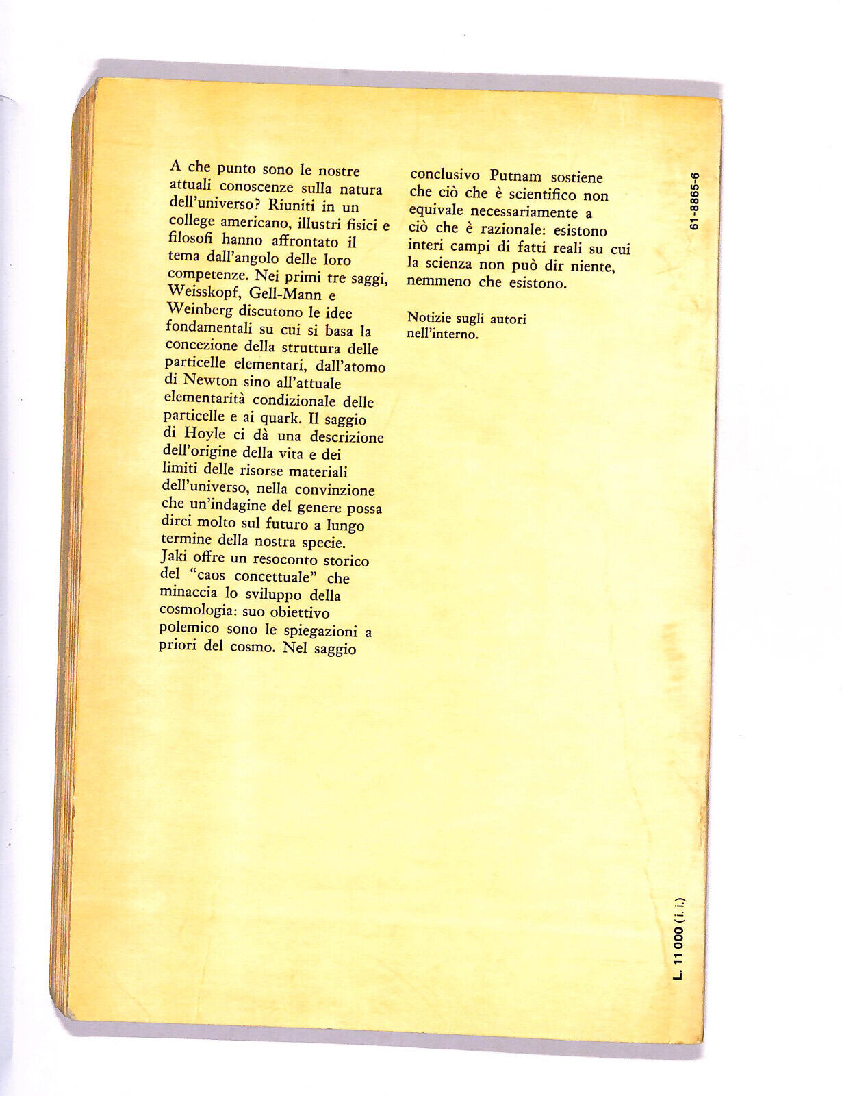 EBOND La Natura Dell'universo Gell-mann Hoyle Weisskopf e Altri Libro LI012259