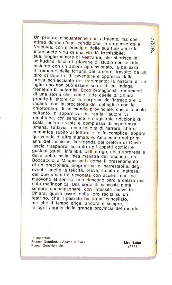 EBOND Il Pretore Di Cuvio Libro LI012559