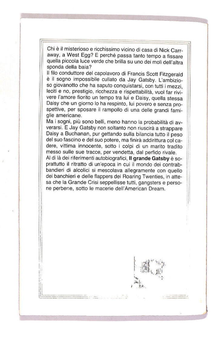 EBOND Il Grande Gatsby Libro LI012568