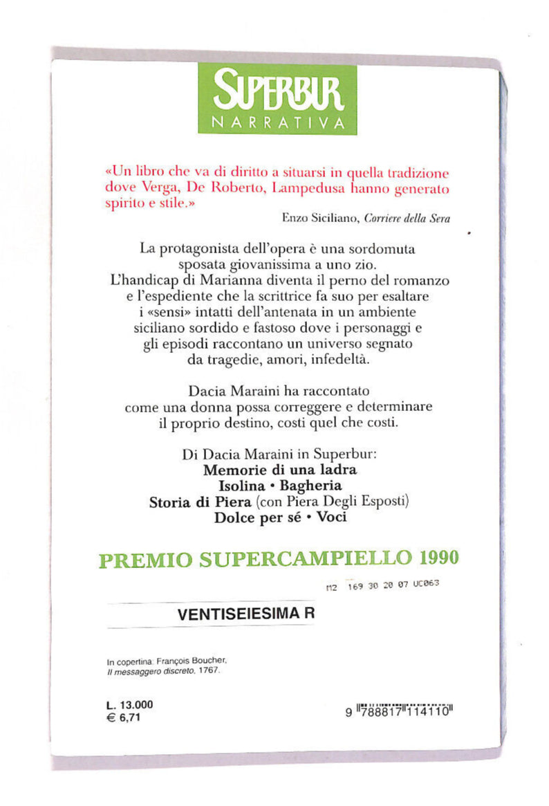 EBOND La Lunga Vita Di Marianna Ucria Libro LI013002
