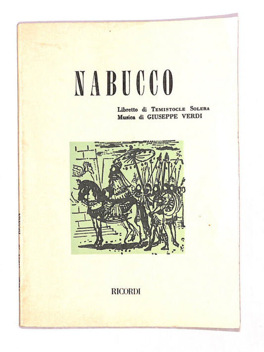 EBOND Nabucco Ed Ricordi 1977 Libro LI013027