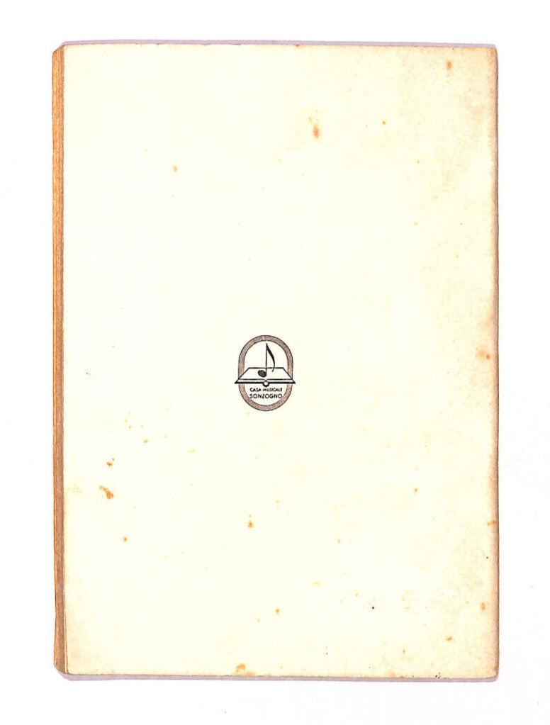 EBOND Andrea Chenier Ed Sonzogno Libro LI013029
