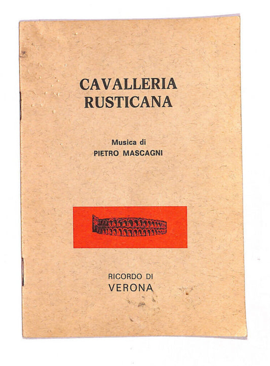 EBOND Cavalleria Rusticana Ricordo Di Verona Libro LI013032