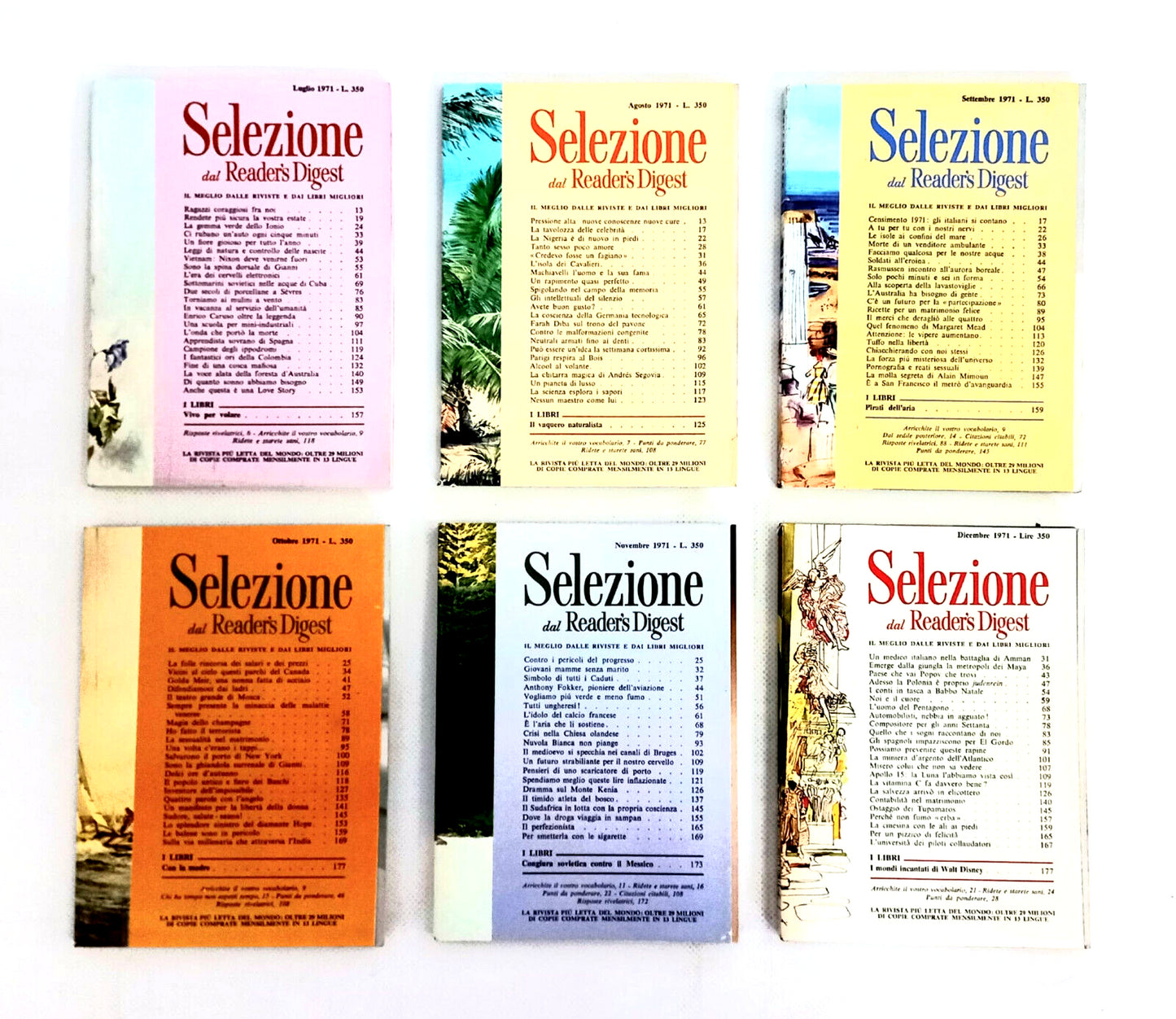 EBOND Lotto Selezione Del Reader's Digest 1971 Luglio a Dicembre Libro LI013056