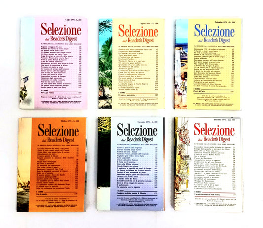 EBOND Lotto Selezione Del Reader's Digest 1971 Luglio a Dicembre Libro LI013056