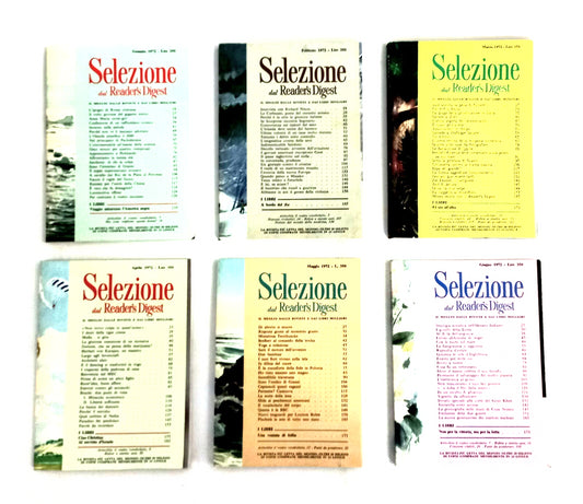 EBOND Lotto Selezione Del Reader's Digest 1972 Gennaio a Giugno Libro LI013058