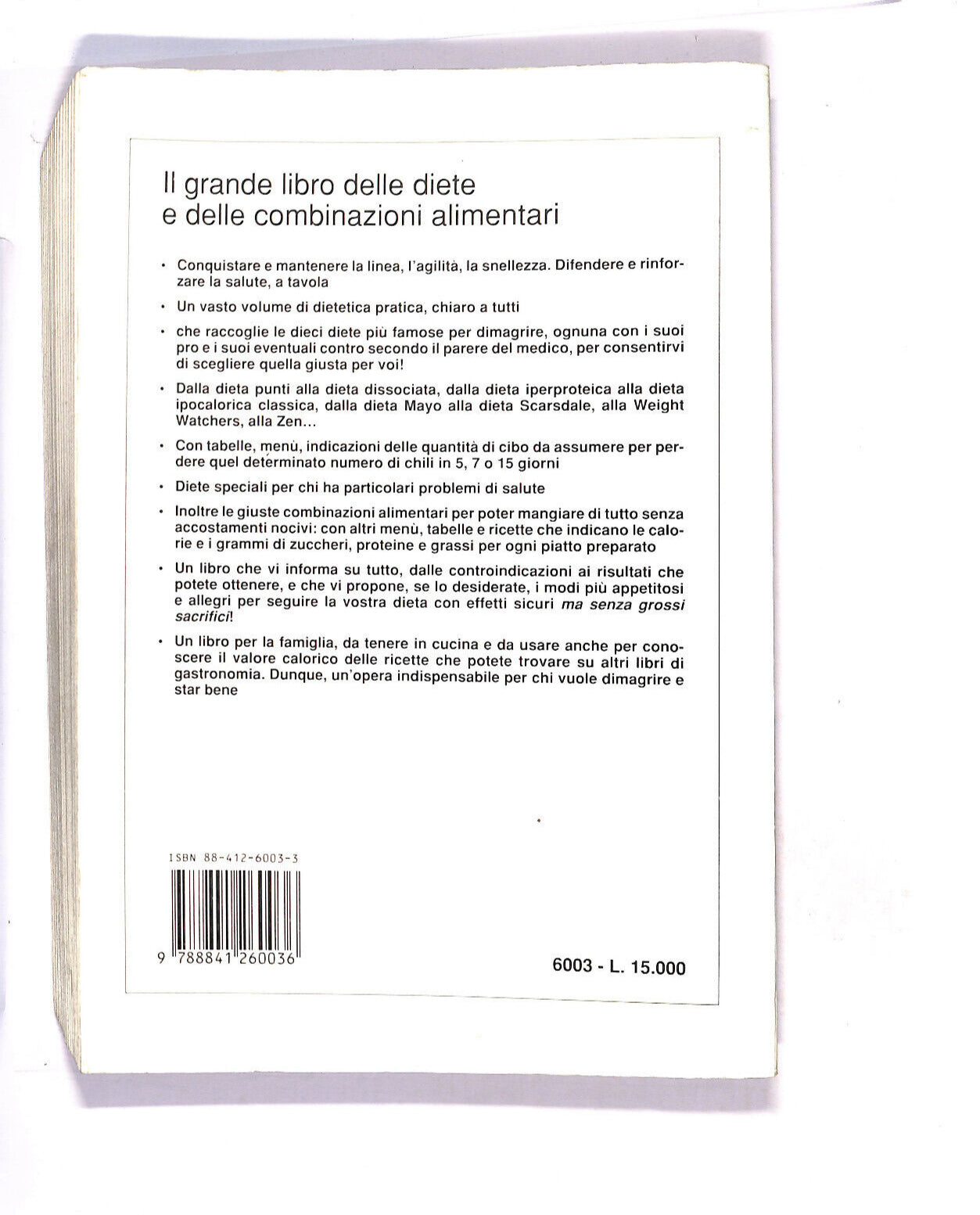 EBOND Il GrandeDelle Diete e Delle Conbianzioni Alimentari Libro LI013200