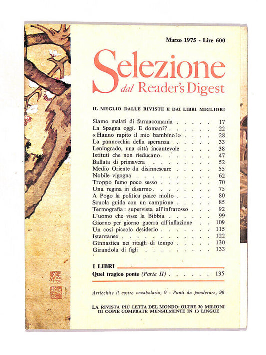 EBOND Selezione Del Reader's Digest 1975 Marzo Libro LI013351