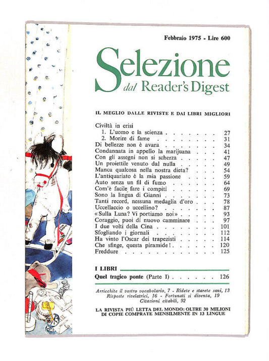 EBOND Selezione Del Reader's Digest 1975 Febbraio Libro LI013352