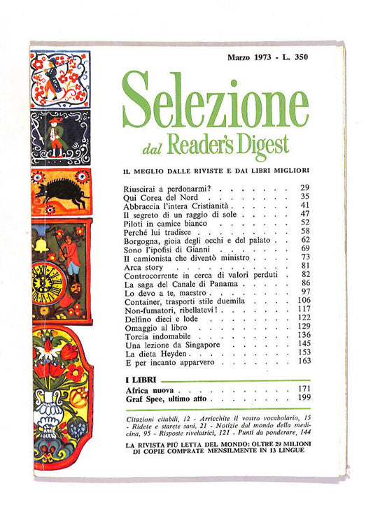 EBOND Selezione Del Reader's Digest 1973 Marzo Libro LI013357