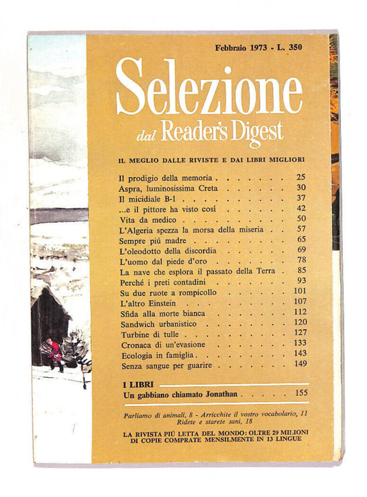 EBOND Selezione Del Reader's Digest 1973 Febbraio Libro LI013358