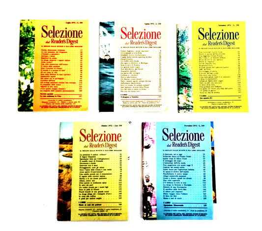 EBOND Lotto Selezione Del Reader's Digest 1972 Luglio a Novembre Libro LI013360