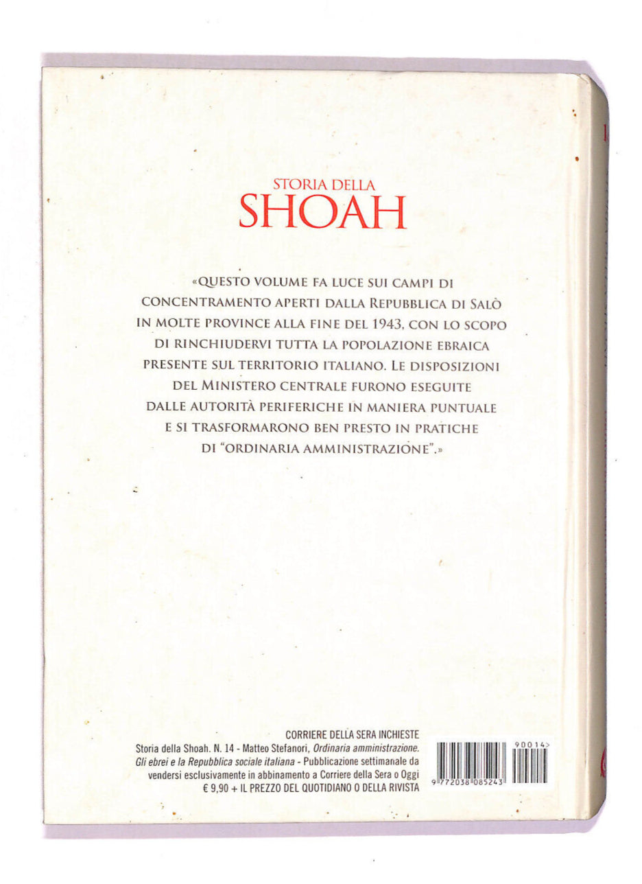 EBOND Storia Della Shoah Vol 14 Libro LI013400