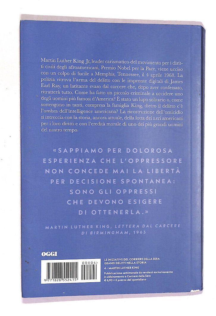 EBOND Grandi Delitti Della Storia Martin Luther King Libro LI013463