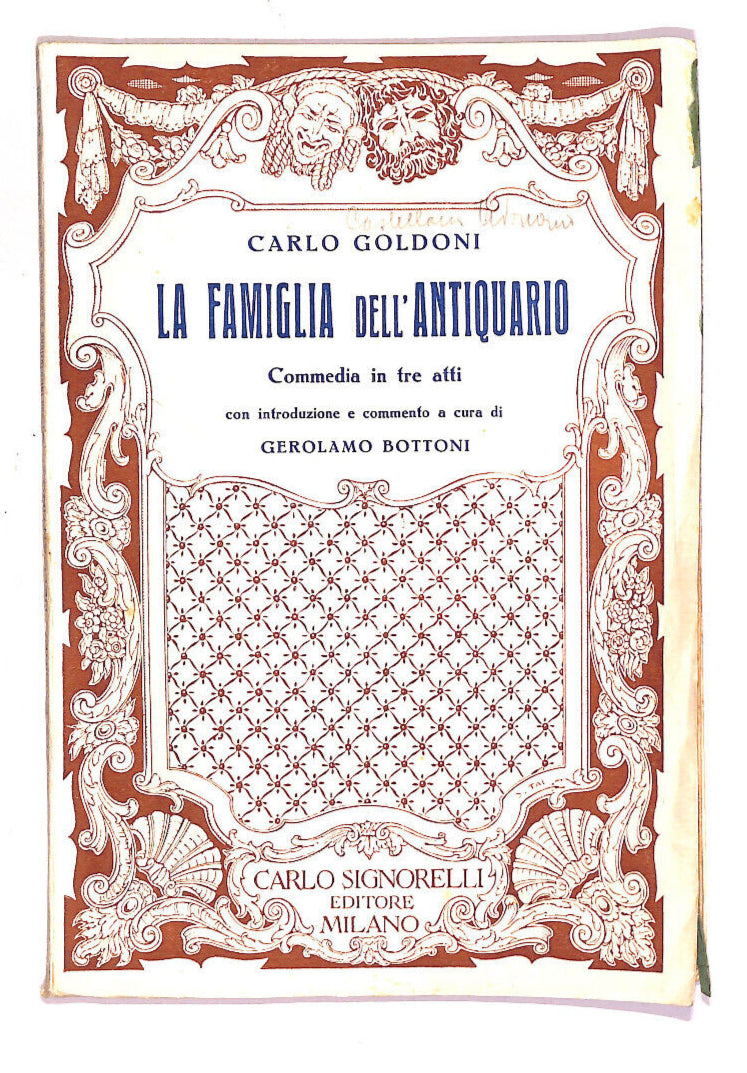 EBOND La Famiglia Dell'antiquario Di Carlo Goldoni Libro LI013512