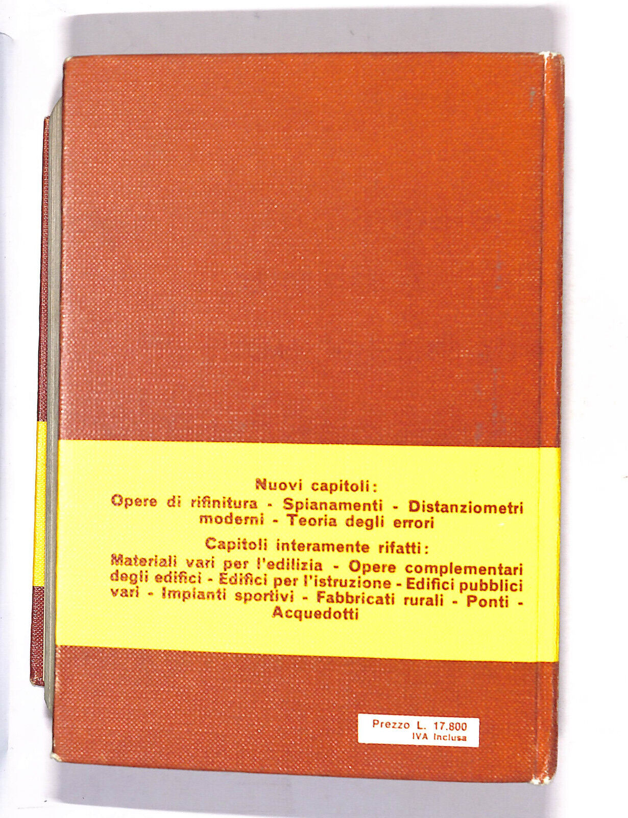 EBOND Manuale Del Costruttore Civile e Del Geometra Quarta Edizi. Libro LI013656