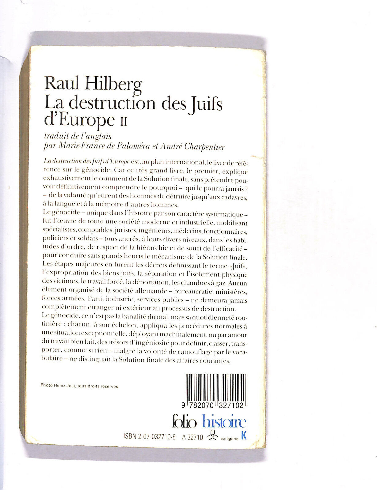 EBOND La Destruction Des Juifs D'europe Ii - Lingua Francese Libro LI013707