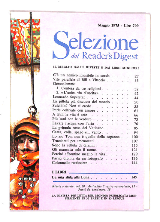 EBOND Selezione Del Reader's Digest 1975 Maggio Libro LI013864