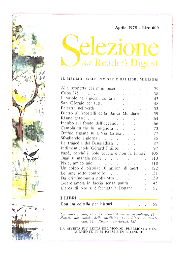 EBOND Selezione Del Reader's Digest 1975 Aprile Libro LI013865