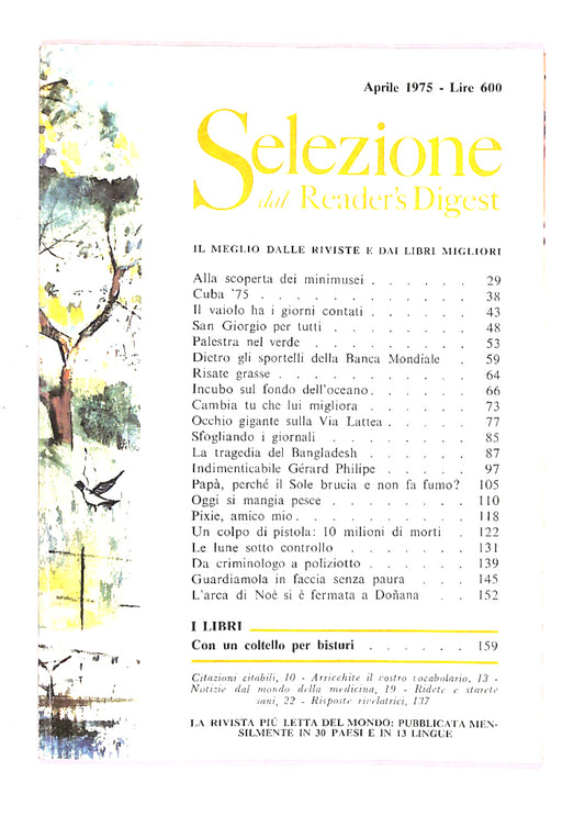 EBOND Selezione Del Reader's Digest 1975 Aprile Libro LI013865