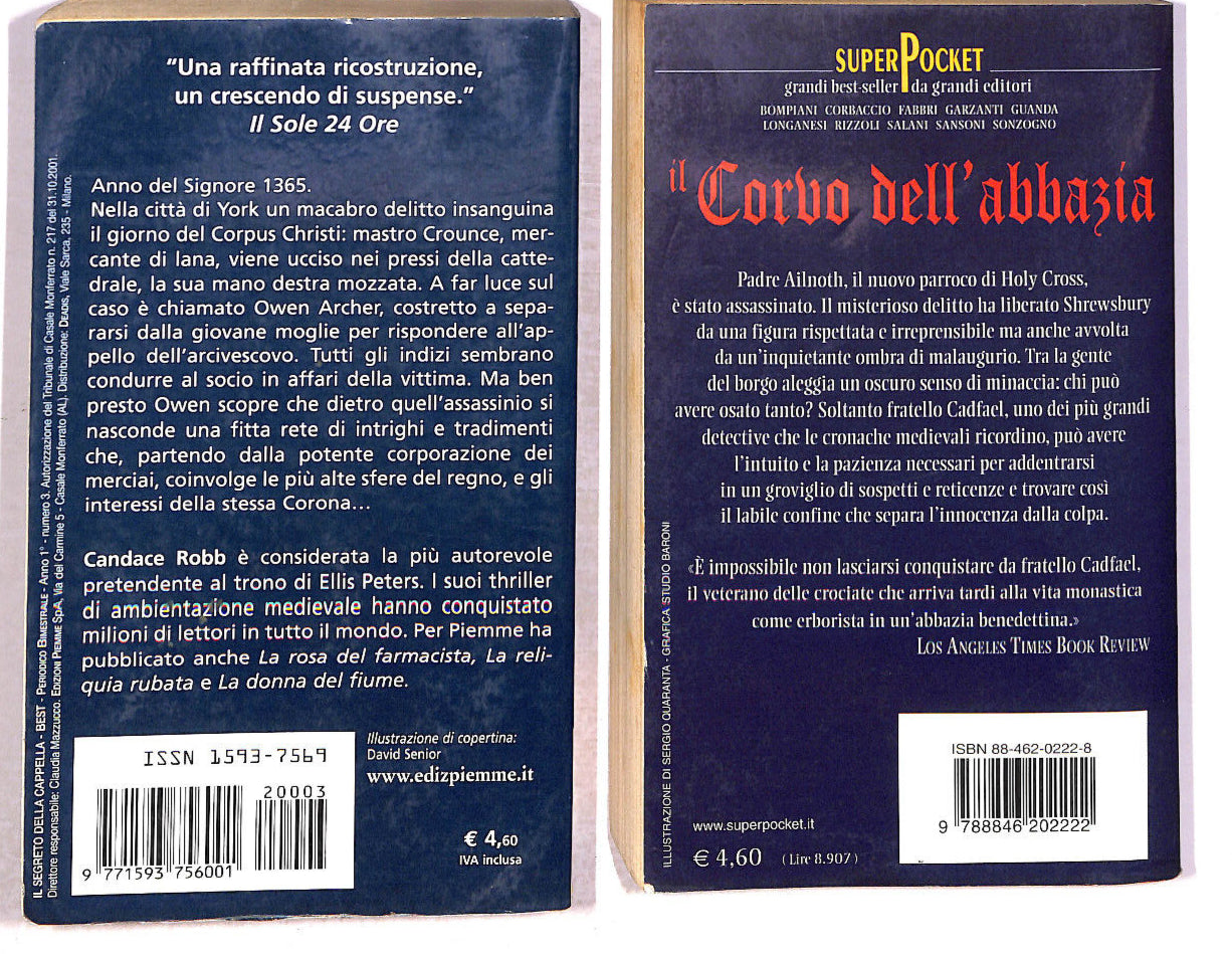 EBOND Lotto Il Segreto Della Cappella e Il Corvo Dell'abbazzia Libro LI013917