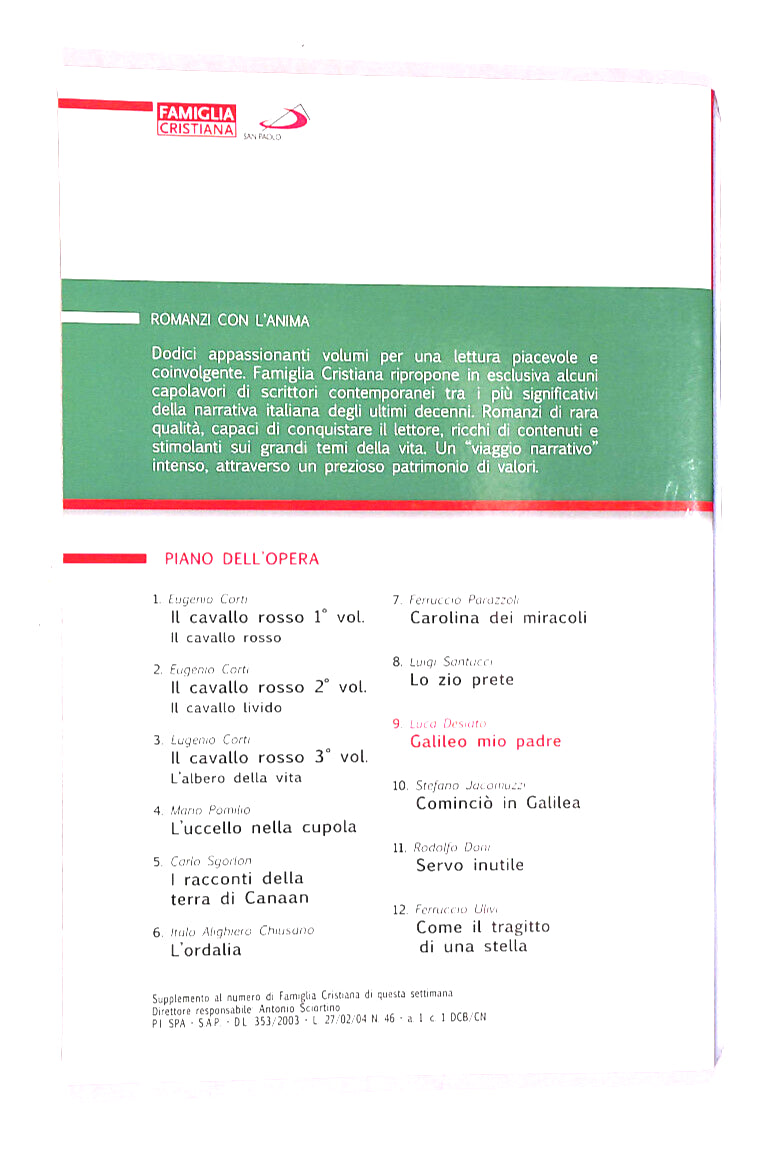 EBOND Galileo Mio Padre Di Luca Desiato Libro LI013960