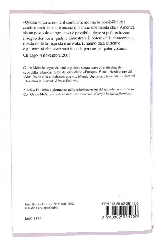 EBOND Barack Obama 44esimo Presidente Usa Di Guido Moltedo Libro LI014003