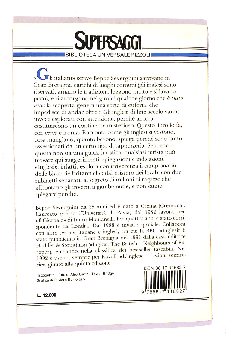 EBOND Inglesi Di Beppe Severgnini Libro LI014009