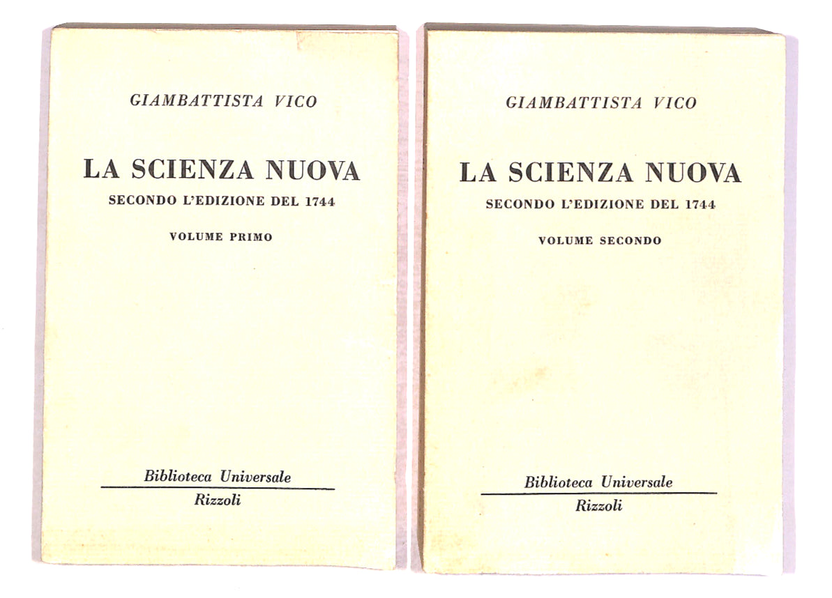 EBOND La Scienza Nuova Di Giambattista Vico Vol 1 e 2 Libro LI014010