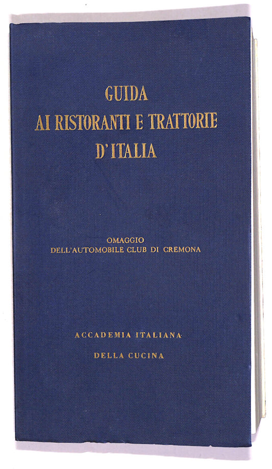 EBOND Guida Ai Ristoranti e Trattorie D'italia Di Orio Vergani Libro LI014050