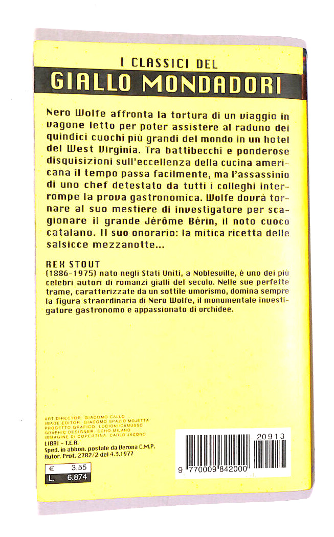 EBOND I Classici Del Giallo Mondadori Alta Cucina Libro LI014052