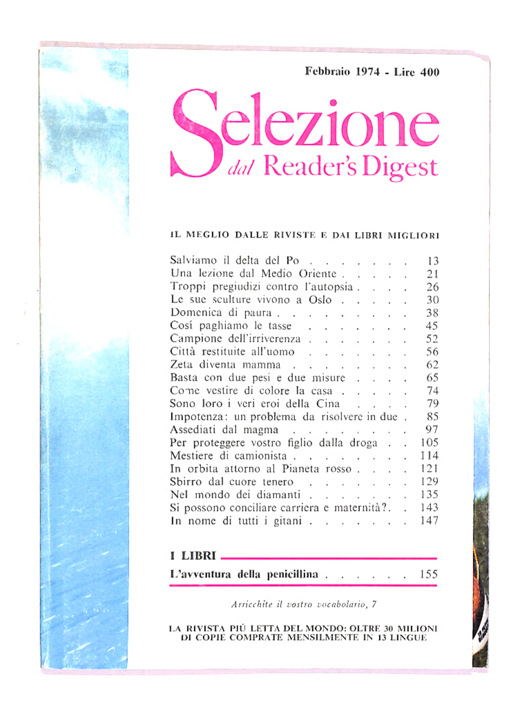 EBOND Selezione Del Reader's Digest 1974 Febbraio Libro LI014069