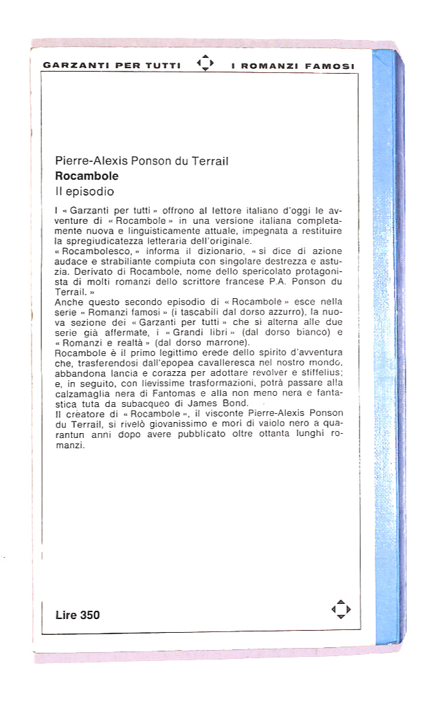 EBOND Rocambol La Piu Bella Di Parigi Di Pierre-alexis Du Terrail Libro LI014072