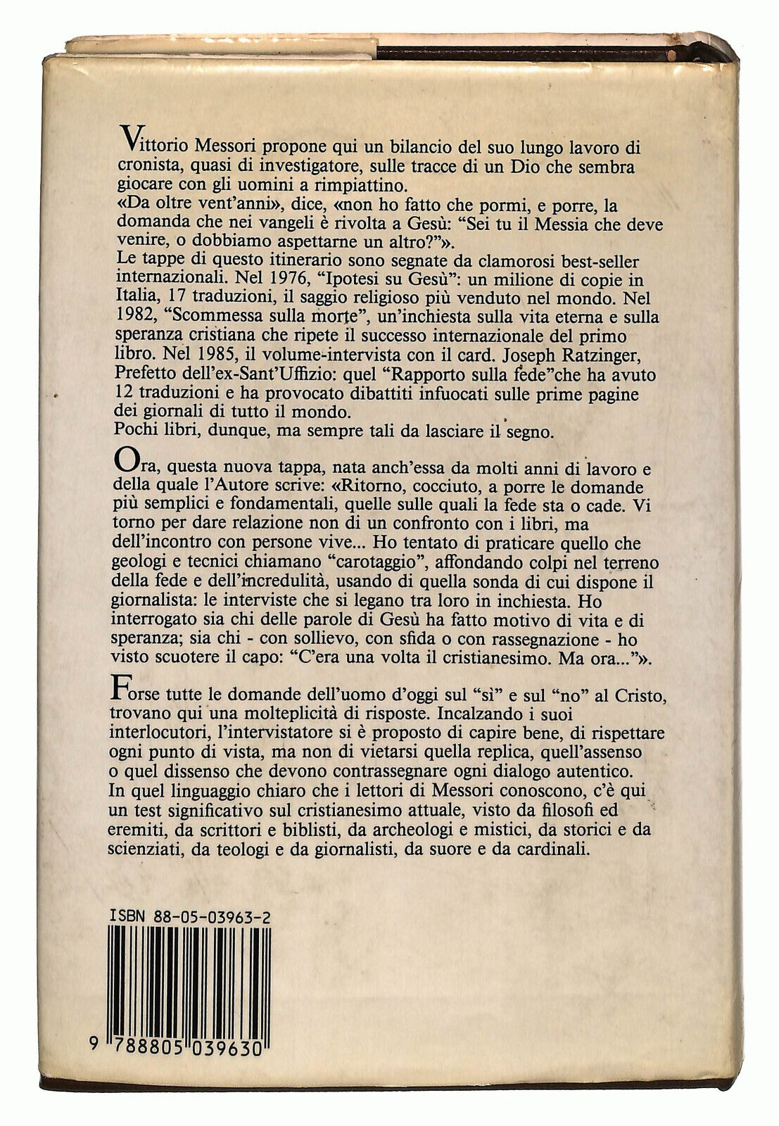 EBOND Inchiesta Sul Cristianesimo Di Vittorio Messori Libro LI014356