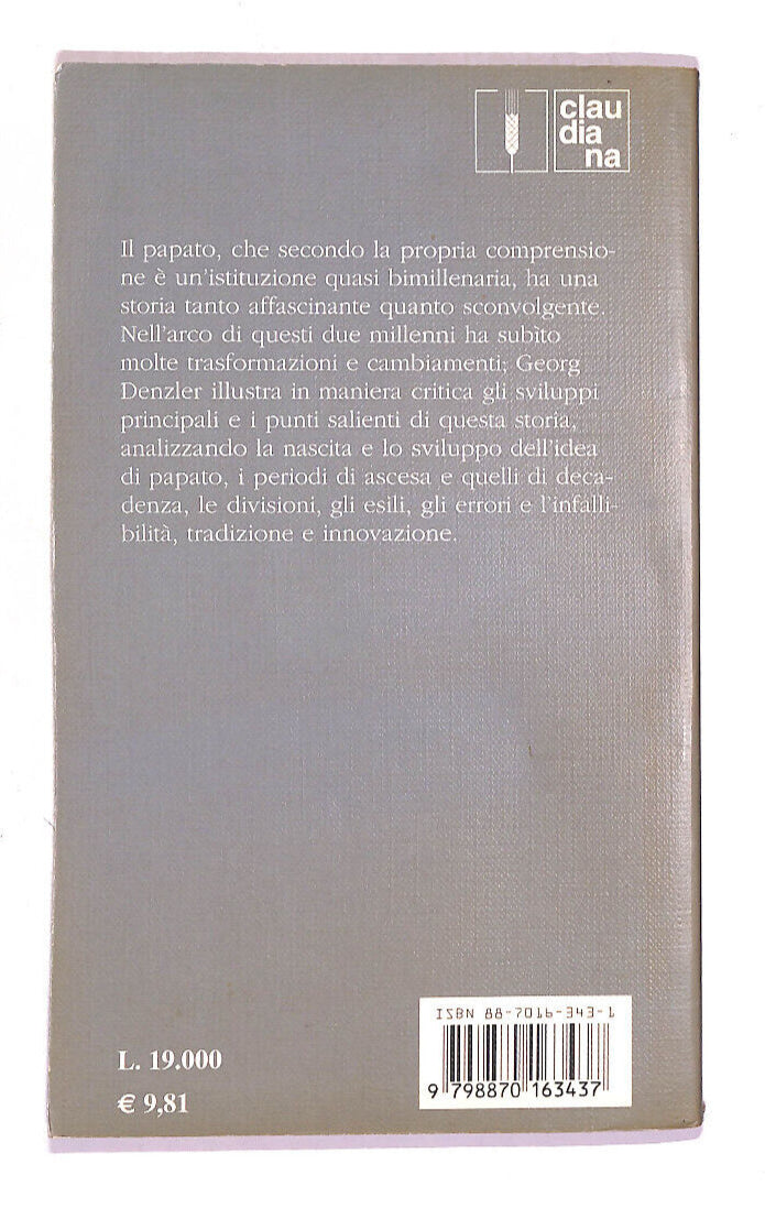 EBOND Il Papato Storia e Attualita Di Georg Denzler Libro LI014651