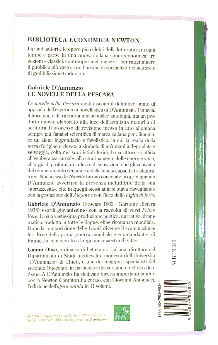 EBOND Le Novelle Della Pescara Di Gabriele D'annunzio Libro LI014661