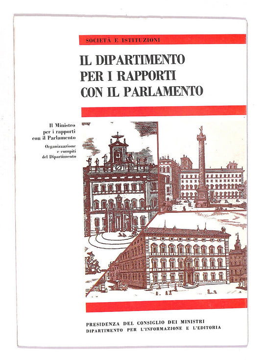 EBOND Il Dipartimento Per i Rapporti Con Il Parlamento Libro LI014665