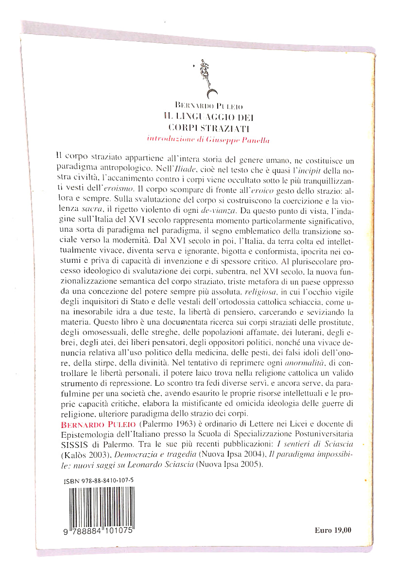 EBOND Il Linguaggio Dei Corpi Straziati Di Bernardo Puleio Libro LI014757