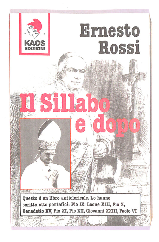 EBOND Il Sillabo e Dopo Di Ernesto Rossi Libro LI014763