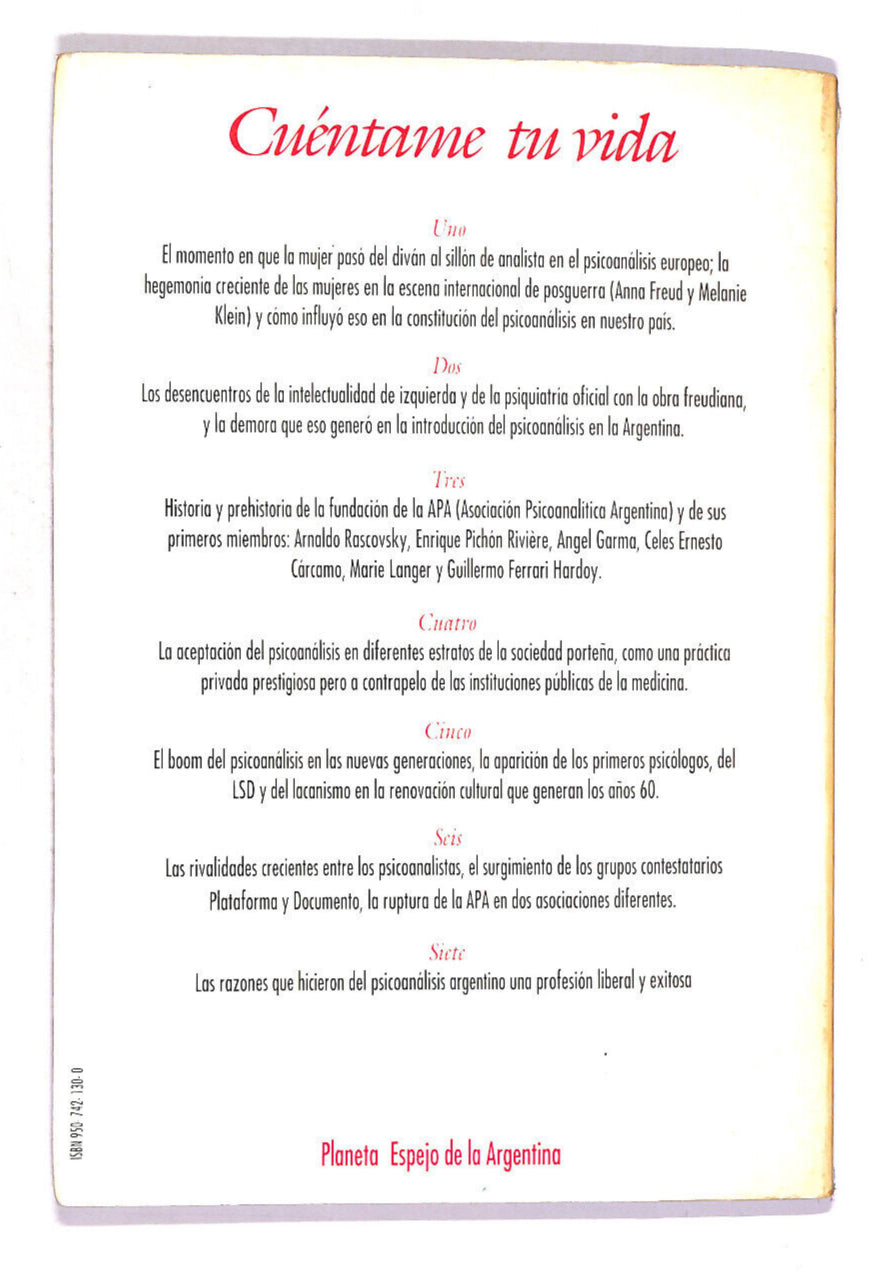 EBOND Cuentame Tu Vida Di Jorge Balan Libro LI014771