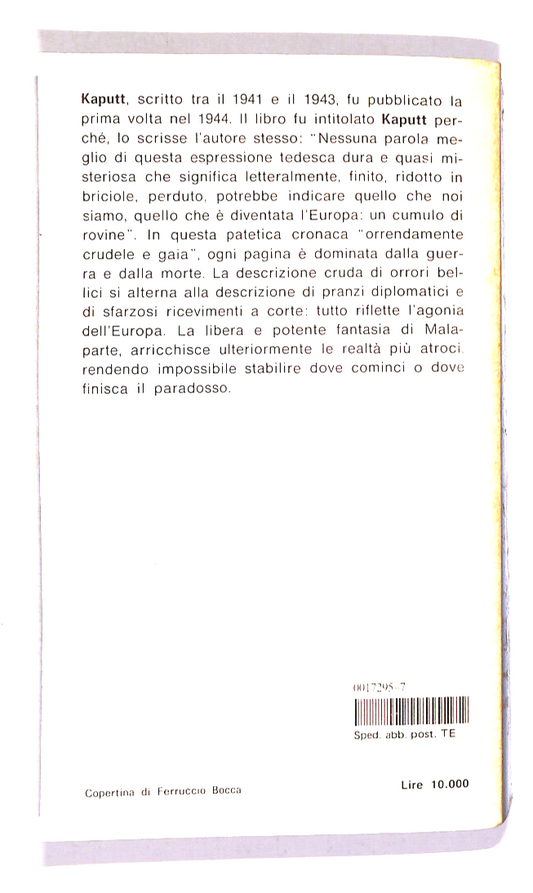 EBOND Kaput Di Curzio Malaparte Libro LI014808