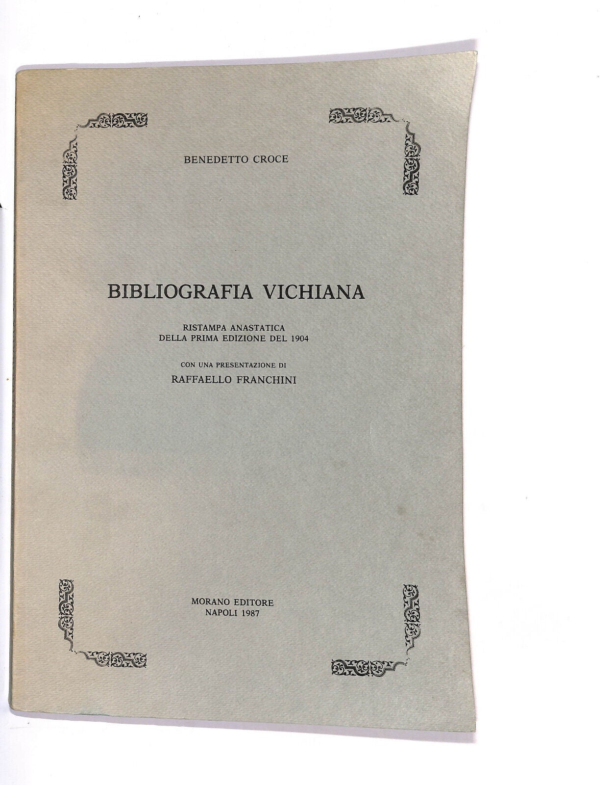 EBOND Bibliografia Vichiana Ristampa Anastatica Della 1a Edizione Libro LI014959