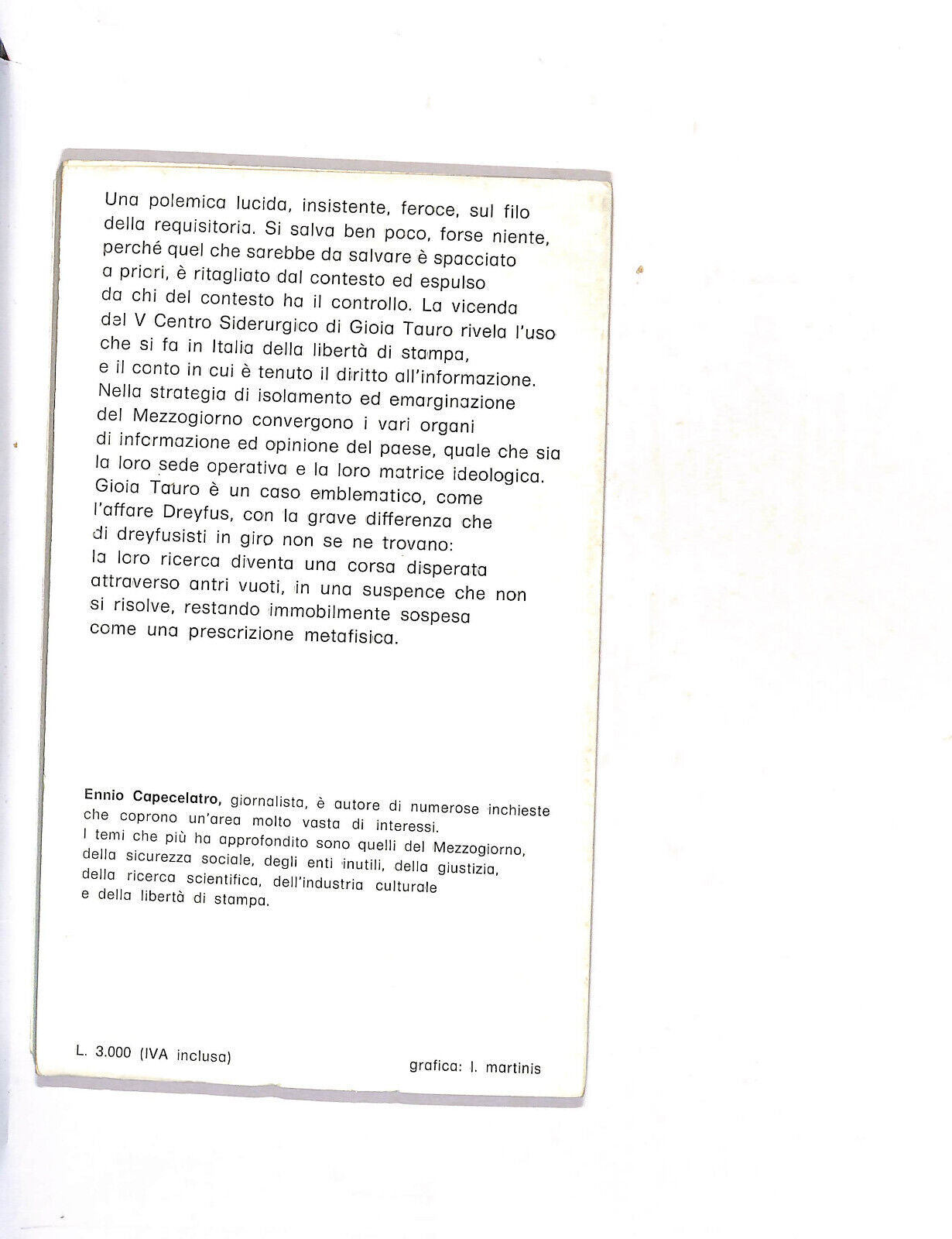 EBOND Il Linciaggio Del Mezzogiorno Di Ennio Capecelatro Libro LI014970