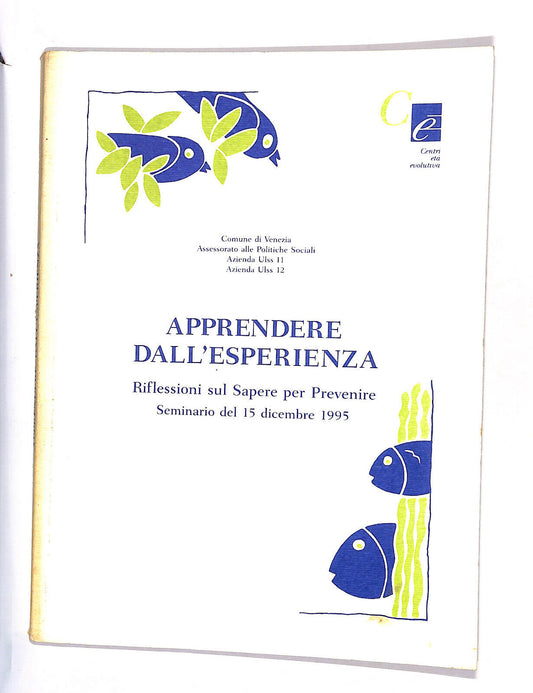 EBOND Apprendere Dall'esperienza Seminario Del 15/12/1995 Venezia Libro LI015011