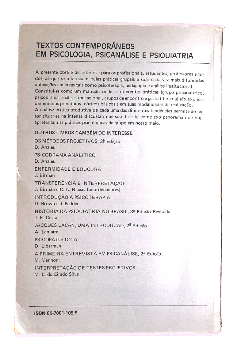EBOND Praticas Grupais Di Osvaldo Saidon Libro LI015061