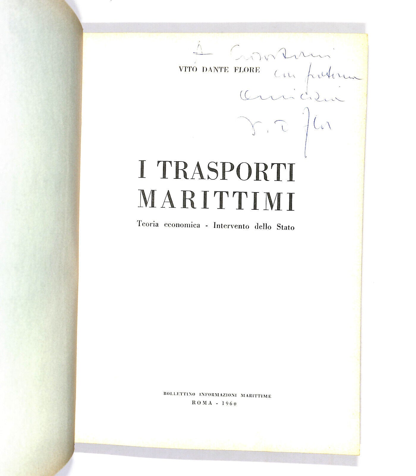 EBOND I Trasporti Marittimi Teoria Economica Vito Dante Flore Libro LI015556