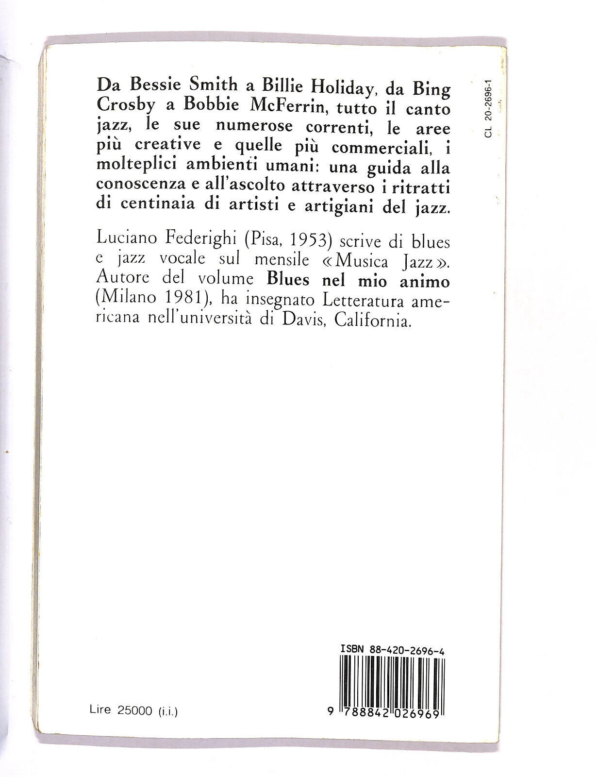 EBOND Cantare Il Jazz L'universo Vocale Afroamericano L Federighi Libro LI015560