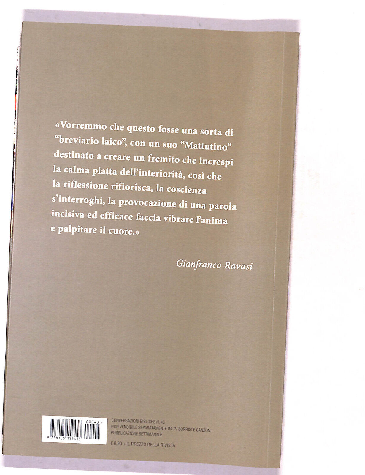 EBOND Breviario Laico 366 Riflessioni Giorno Dopo Giorno Ravasi G Libro LI016413