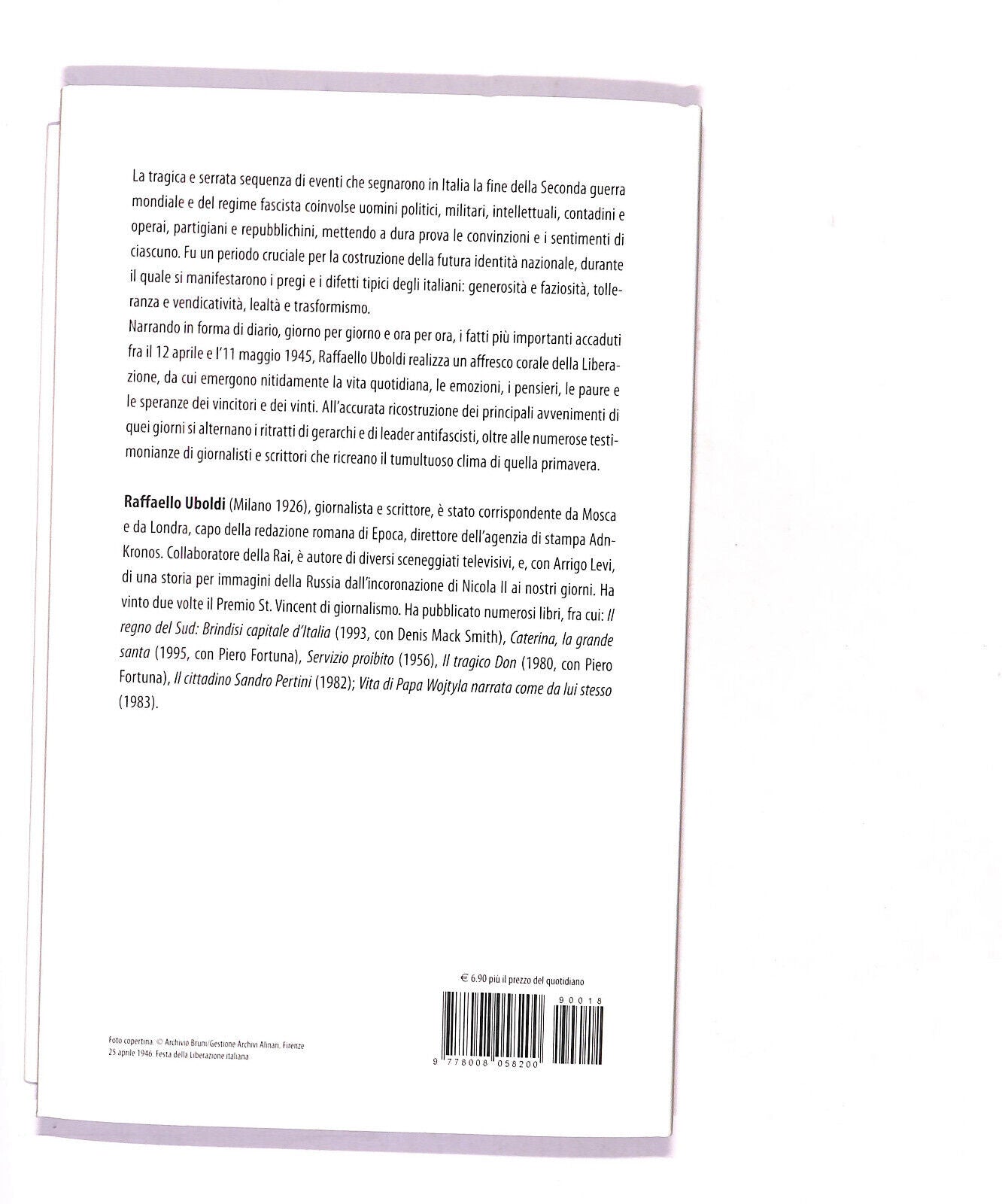 EBOND Biblioteca Storica 25 Aprile 1945 Di Raffaello Uboldi Libro LI016464