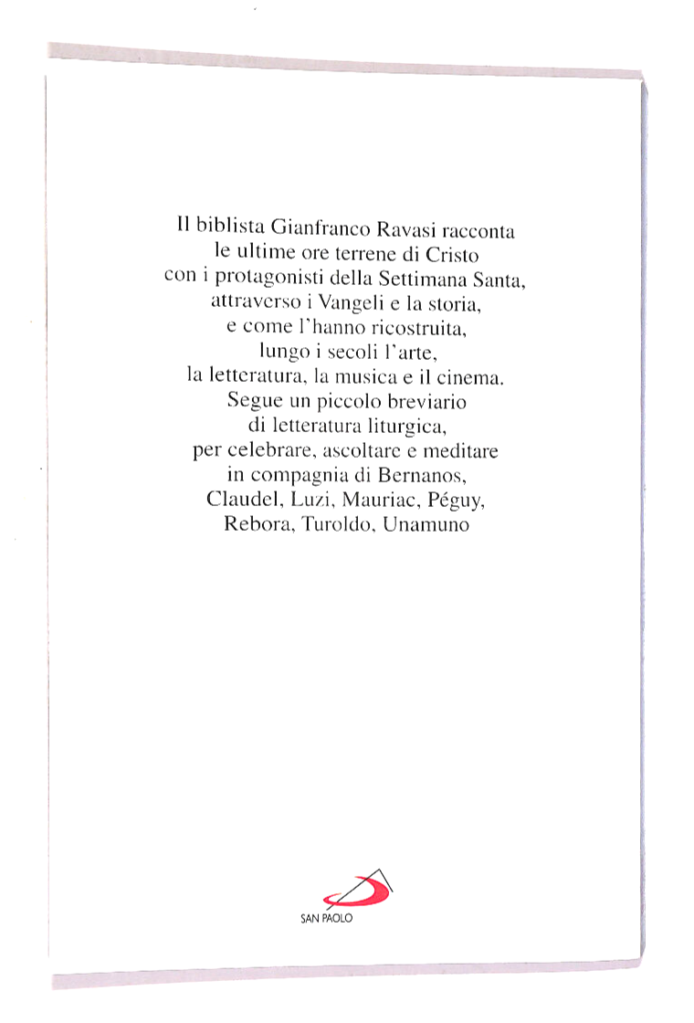EBOND La Settimana Santa Di Gianfranco Ravasi Libro LI017062